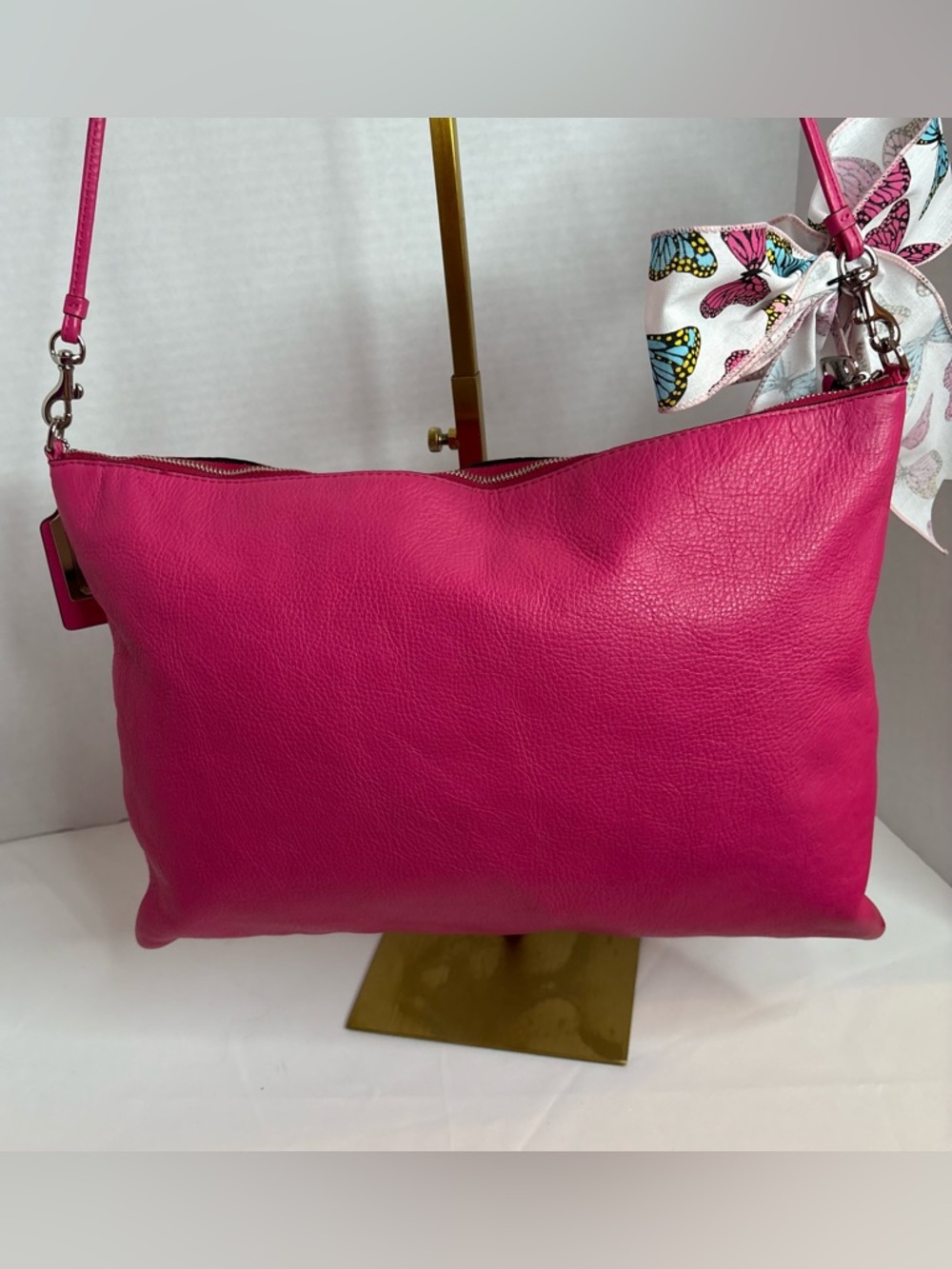 Coach Bleecker Hot Pink Daily Shoulder Bag (Style No. 29461). Like New - Picture 16 of 16